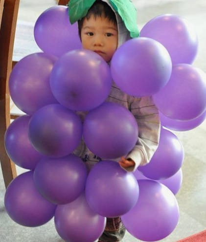 grapes halloween costume