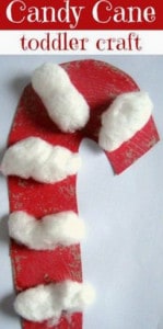 Candy Cane Toddler Craft
