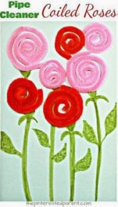 pipe cleaner rose arts and crafts for toddlers