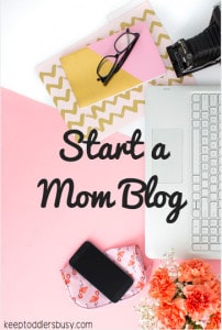 start a mom blog