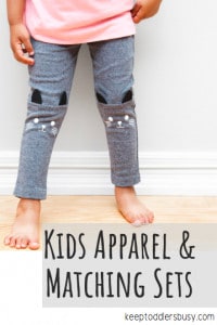 kids apparel and matching sets