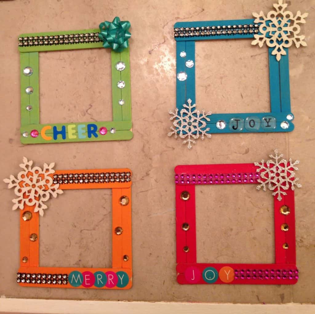 popsicle stick frames