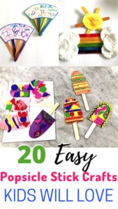 These Popsicle Stick Crafts For Kids Are An Amazing Compilation Of Some of Our Favorite Easy Popsicle Crafts. They Are Great Crafts For Toddlers, Preschoolers, And Beyond