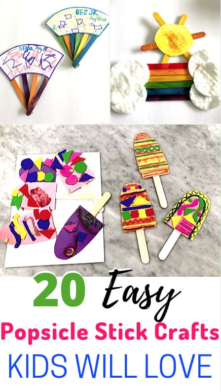 These Popsicle Stick Crafts For Kids Are An Amazing Compilation Of Some of Our Favorite Easy Popsicle Crafts. They Are Great Crafts For Toddlers, Preschoolers, And Beyond