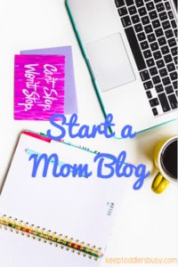 start a mom blog