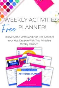 Weekly Activities Planner