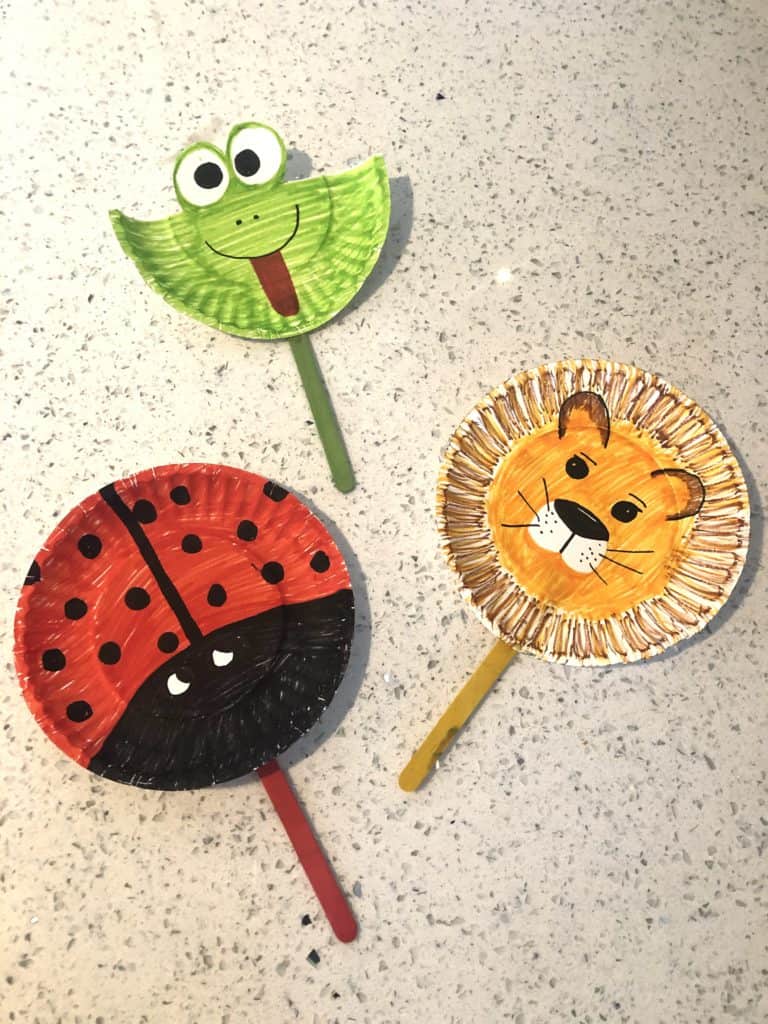 Paper Plate Animal Puppets