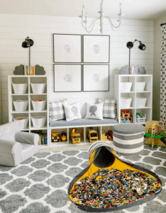 Is this toy organizer cute or what? And also easy on the pockets. This is great storage for a kid's bedroom and great for playroom ideas too.