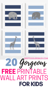 These Free Wall Art Printables are Simply Gorgeous and Super Useful for any playroom design, nursery, or kids room decor. Use for kids, playroom ideas, or nursery ideas.