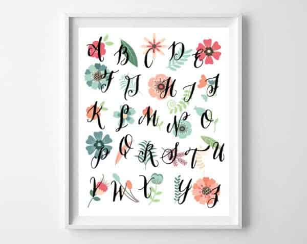 These Free Wall Art Printables are Simply Gorgeous and Super Useful for any playroom design, nursery, or kids room decor. Use for kids,  playroom ideas, or nursery ideas.