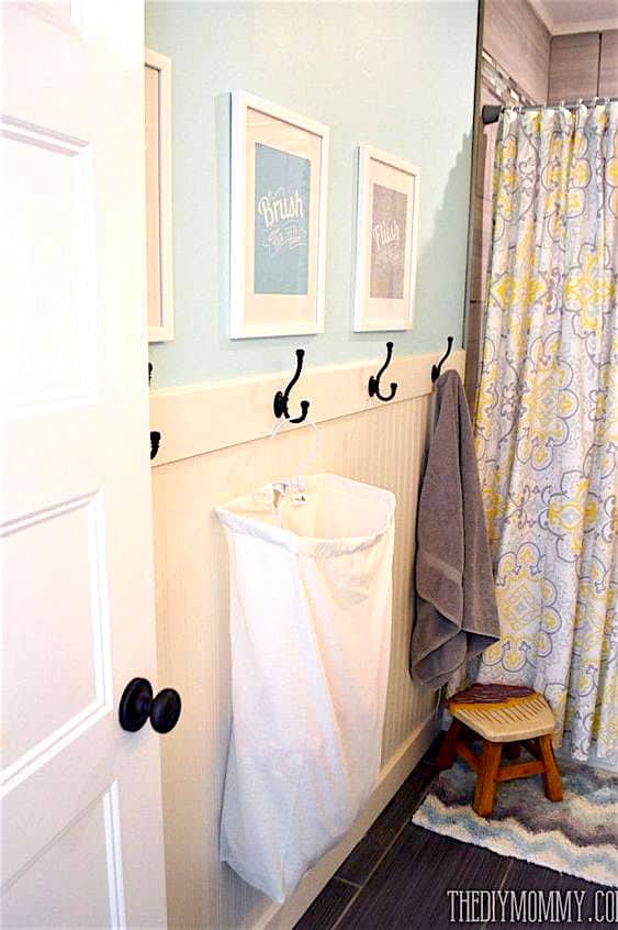 This Compilation of Amazing Kid's Bathroom Ideas Will Have You Wishing you Saw This Earlier! Bring Beautiful Organization To Your Kid's or Toddler's Bathroom! Kids bathroom decor ideas or shared bathrooms, boy's bathroom ideas, and girls bathroom ideas included