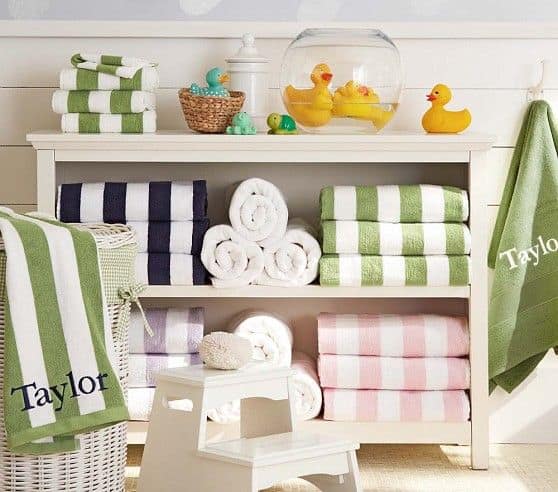 This Compilation of Amazing Kid's Bathroom Ideas Will Have You Wishing you Saw This Earlier! Bring Beautiful Organization To Your Kid's or Toddler's Bathroom! Kids bathroom decor ideas or shared bathrooms, boy's bathroom ideas, and girls bathroom ideas included