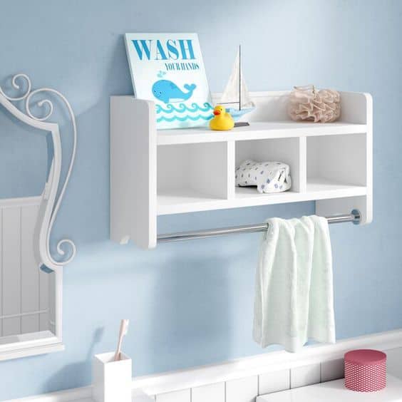 This Compilation of Amazing Kid's Bathroom Ideas Will Have You Wishing you Saw This Earlier! Bring Beautiful Organization To Your Kid's or Toddler's Bathroom! Kids bathroom decor ideas or shared bathrooms, boy's bathroom ideas, and girls bathroom ideas included