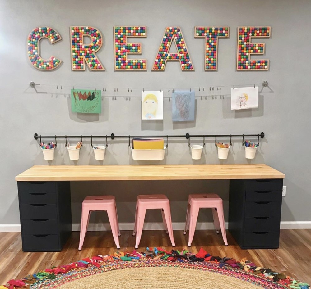 Mommy Experts Share 40 Homeschool Room Ideas That Will Turn Your Child's Space Into An Organized Learning Area For Kids In Small Spaces Too. Get Great Ideas For Home School Desks, Tables, and Storage