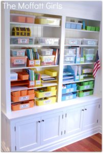 Mommy Experts Share 40 Homeschool Room Ideas That Will Turn Your Child's Space Into An Organized Learning Area For Kids In Small Spaces Too. Get Great Ideas For Home School Desks, Tables, and Storage