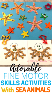 Starting Early With Toddler Fine Motor Skills Activities Is An Absolute Must! This Star Fish Decorating Craft Is A Super Easy Way To Practice Those Fine Motor Skills That Can Help With Development.