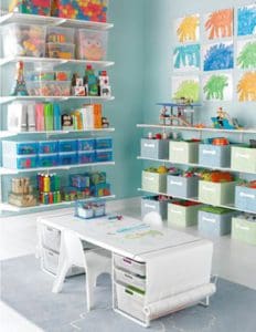 Mommy Experts Share 40 Homeschool Room Ideas That Will Turn Your Child's Space Into An Organized Learning Area For Kids In Small Spaces Too. Get Great Ideas For Home School Desks, Tables, and Storage