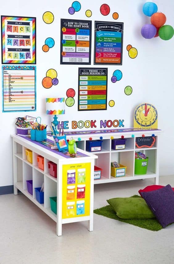 Mommy Experts Share 40 Homeschool Room Ideas That Will Turn Your Child's Space Into An Organized Learning Area For Kids In Small Spaces Too. Get Great Ideas For Home School Desks, Tables, and Storage