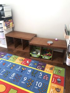 My Kid's Messy, Half Organized, Play Space Gets An IKEA Playroom Storage Makeover Into a Chíc, Organized, Kid's Room! We Painted Trofast Units Using Playrooms Ideas With Design Budget In Mind