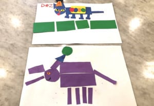 preschool shape activities elephant and pete the cat