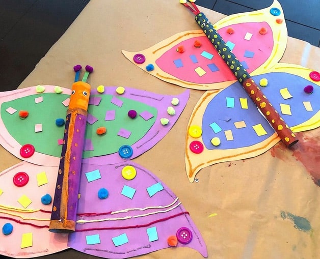 Paper Towel Roll Crafts: Giant Butterfly