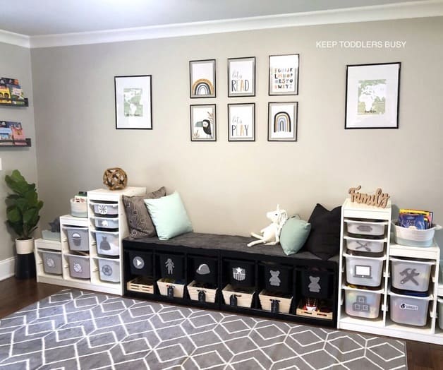 Our IKEA Playroom Storage Makeover Reveal