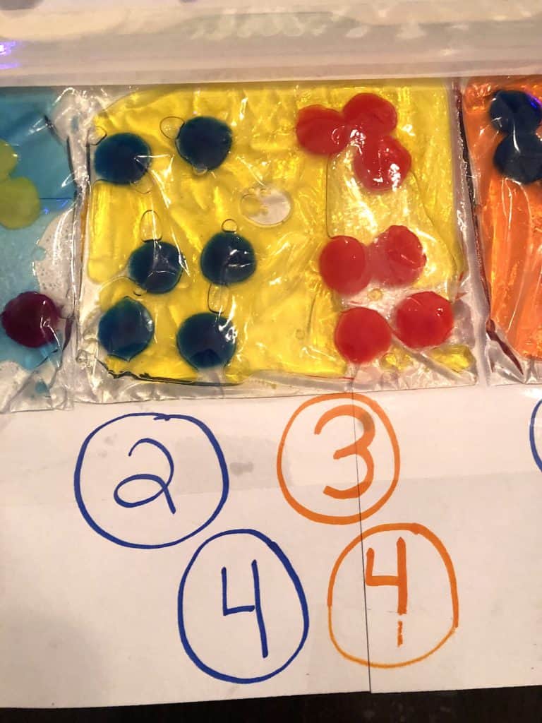 Sensory Activities For Toddlers Are An Absolute Must For Early Development Through Play And Good Plain Fun! This Easy Pom Pom Sensory Bag Is Super Easy and Cool. Great Sensory Bags for Babies Too!