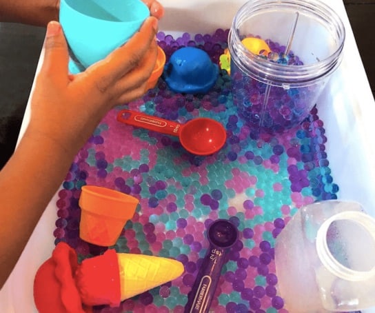 Sensory Activities Toddlers Will Love: Water Bead Bin