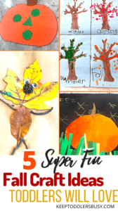These Super Easy Fall Craft Ideas For Toddlers Will Make Autumn Enjoyable For The Entire Family! Make These Quick and Easy Fall Kids Crafts In Minutes with Supplies Found In The Home or Outside!