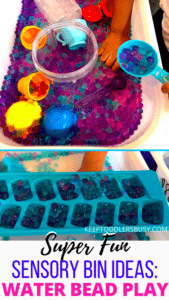 Looking for Sensory Activities That Toddlers Will Love? Well Check Out This Water Bead Sensory Bin Activity That Will Keep Your Child Occupied and Learning!