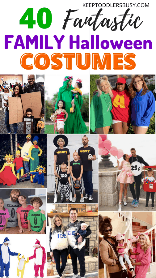 Looking for Awesome Family Halloween Costumes? Well You Don't Want To Miss These! We Included DIY Family Costumes, Easy Halloween Costumes, and Fun Character Costumes for Mom, Dad, Baby, and Kids