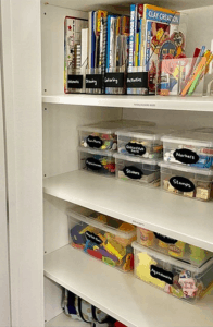 Wondering How To Make Beautiful Custom Labels For Your Storage At Home? Well I Have Put Together A Label Making Tutorial Using Canva That Will Have You Printing Playroom Storage Labels In No Time.