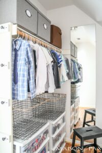 An Organized Closet for Kids is A Must to Get Your Family Life Organized. These Closet Organization Ideas Will Be A Perfect Storage Addition. Check them out! #closetorganizationideas #closetdesigns