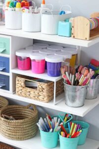 Imagine Using Genius Craft Storage Ideas To Organize Your Crafting Supplies! Check Out These Amazing Ideas For Craft Rooms and Organization using Furniture, Cabinets, Boxes, Carts, Tables and Bins!