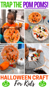 Create Some Amazing Memories This October With Super Fun Halloween Crafts For Kids! This Simple Paper Plate Craft Is Easy Enough For Young Kids To Practice Fine Motor Skills & Fun For Older Kids Too!