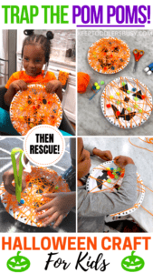 Create Some Amazing Memories This October With Super Fun Halloween Crafts For Kids! This Simple Paper Plate Craft Is Easy Enough For Young Kids To Practice Fine Motor Skills & Fun For Older Kids Too!