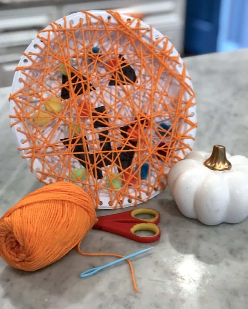 Create Some Amazing Memories This October With Super Fun Halloween Crafts For Kids! This Simple Paper Plate Craft Is Easy Enough For Young Kids To Practice Fine Motor Skills & Fun For Older Kids Too!