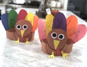 This Adorable Thanksgiving Turkey Craft Will Be A Hit With The Kids! This Cool Turkey Hat with Name Recognition Activity Inspires Just Plain Fun and Learning. Let Your Kids Wear Them on Thanksgiving!