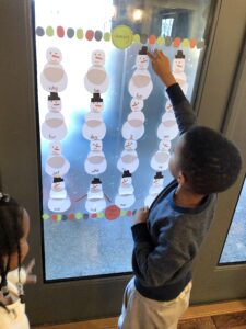 winter snowman Sight Word Activity