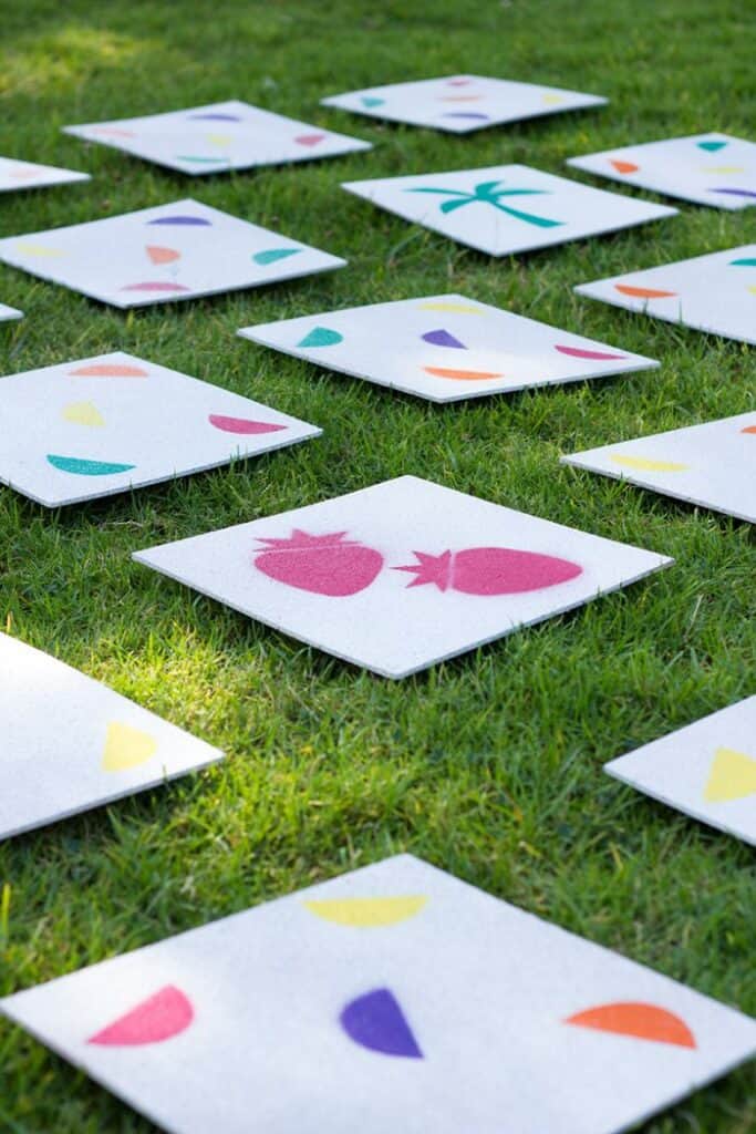 DIY Giant Lawn Matching Game