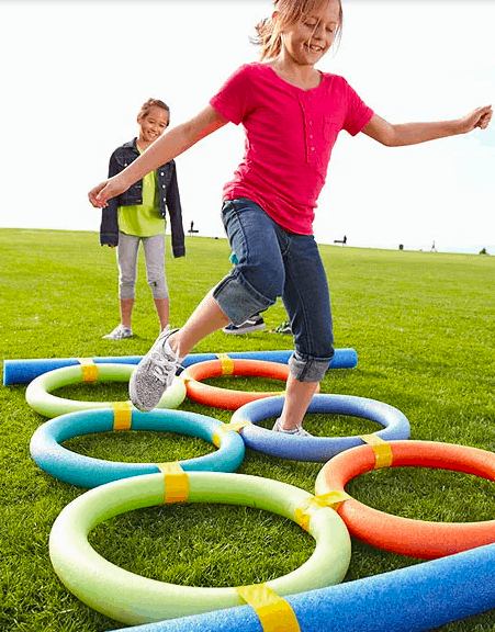 Pool Noodle Obstacle Course