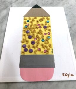 Macaroni Pencil Back To School Craft