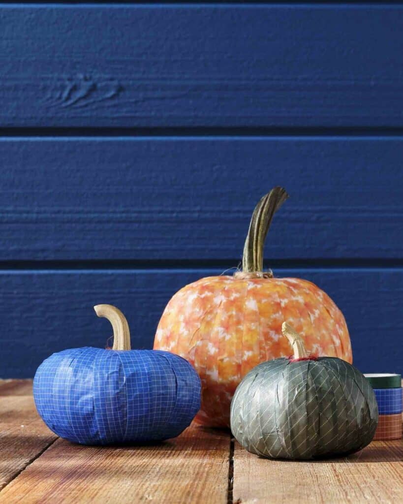 washi-tape-covered-pumpkins