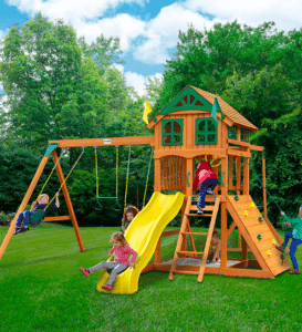 wooden swing